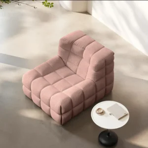Soft Single Sofa-Pink