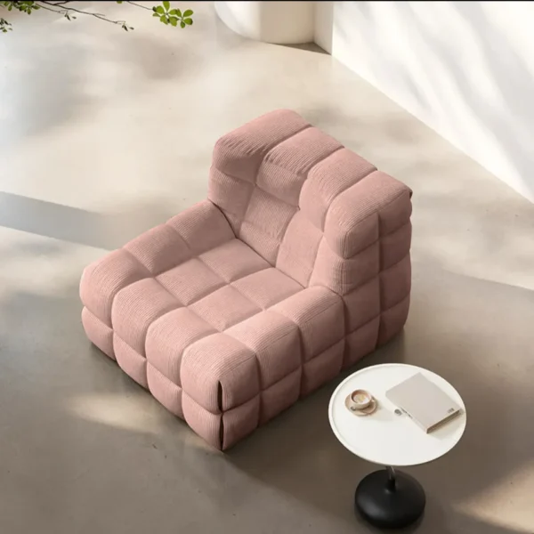 Soft Single Sofa-Pink - Image 2