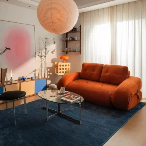 Double sofa Bed-Orange