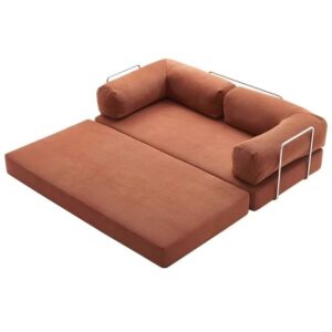 All-Sponge Corduroy Foldable Sofa Bed for Small Spaces