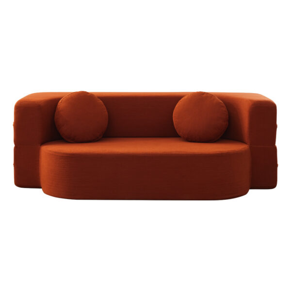 Sofa, living room, small-sized compressed sofa, home casual fabric sofa, nap double sofa, folding