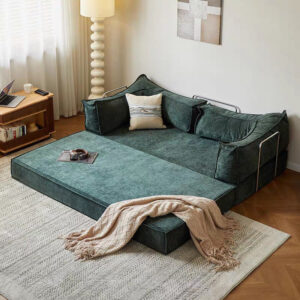 Vacuum-Packed Corduroy Foldable Sofa Bed: Ideal for Tiny Homes
