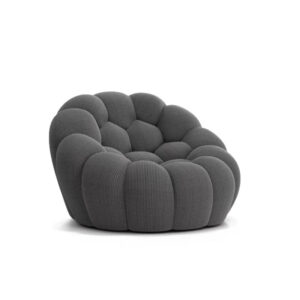 Nordic Minimalist Designer Bubble Sofa - Single/Double/Triple Seater, Ready-to-Assemble, Roche Bobois Style, Unique Villa Compressed Football Sofa