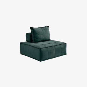 Vacuum-compressed sofa, tofu block, retro corduroy fabric, pure sponge, no frame, simple living room, big black bull